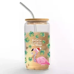 Christmas Dining & Entertaining>Kirklands Home Christmas Fa La La La-Mingo Glass Tumbler