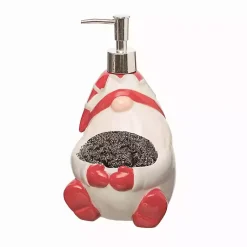 Kirklands Home Christmas Gnome Soap Dispenser and Sponge Holder Clearance