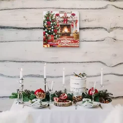 Christmas Art & Wall Decor>Kirklands Home Christmas Hearth Canvas Art Print Multi