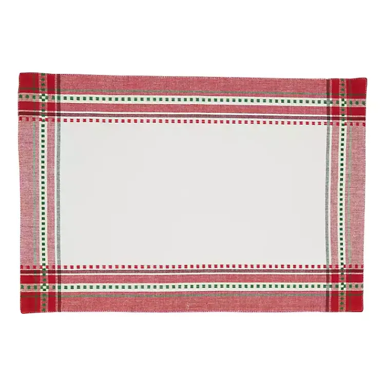 Christmas Dining & Entertaining>Kirklands Home Christmas Plaid 8-pc. Placemat & Napkin Set