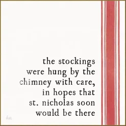Christmas Art & Wall Decor>Kirklands Home Christmas Quote Right Stripe Canvas Wall Plaque