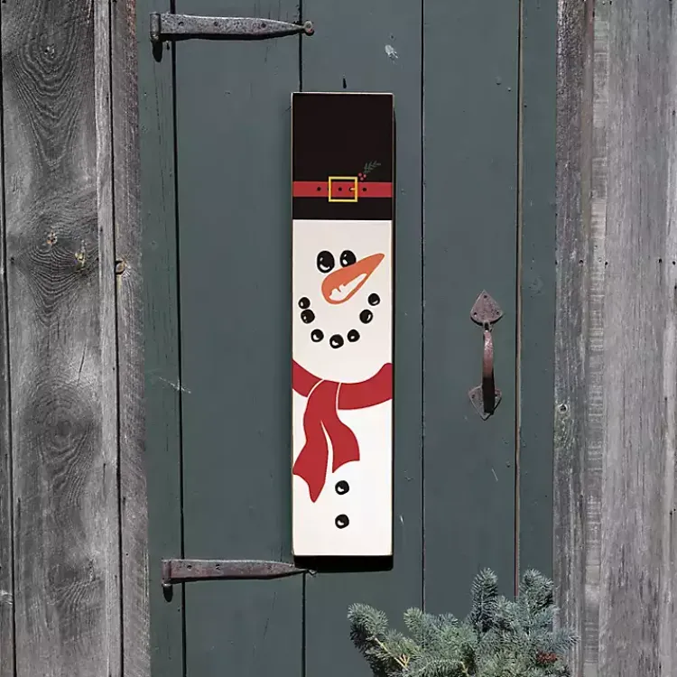 Outdoor Christmas Decorations>Kirklands Home Christmas Snowman Leaner Decoration