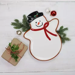 Christmas Dining & Entertaining>Kirklands Home Christmas Snowman Serving Tray