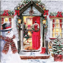 Christmas Art & Wall Decor>Kirklands Home Christmas Spirit Decorated Home Canvas Art Print