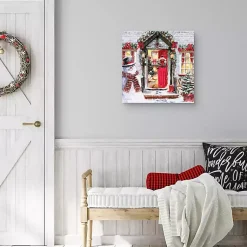 Christmas Art & Wall Decor>Kirklands Home Christmas Spirit Decorated Home Canvas Art Print
