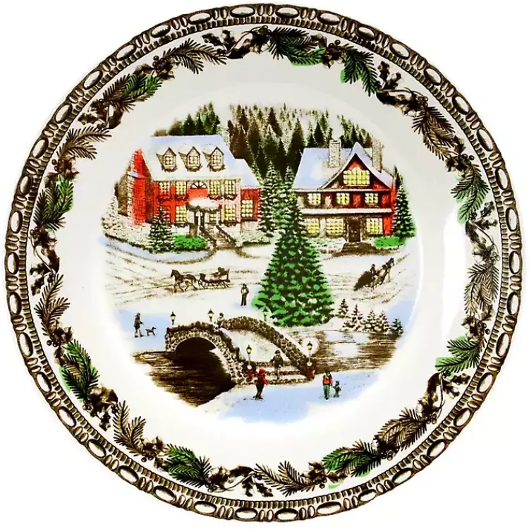 Christmas Dining & Entertaining>Kirklands Home Christmas Toile 16-pc. Dinnerware Set