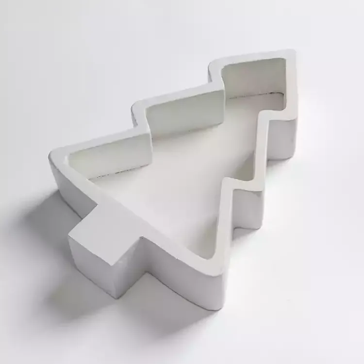 Christmas Dining & Entertaining>Kirklands Home Christmas Tree Decorative Tray White