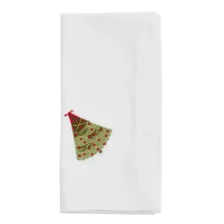 Kirklands Home Christmas Tree Embroidered 4-pc. Napkin Set Best