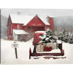 Christmas Art & Wall Decor>Kirklands Home Christmas Tree Farm Canvas Art Print