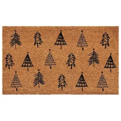 Kirklands Home Christmas Tree Farm Coir Doormat Clearance