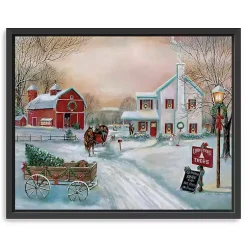 Christmas Art & Wall Decor>Kirklands Home Christmas Tree Farm Framed Art Print, 32x26 in.