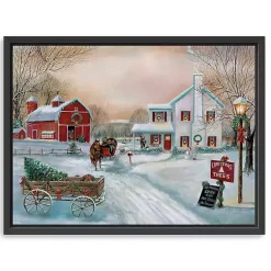 Christmas Art & Wall Decor>Kirklands Home Christmas Tree Farm Framed Art Print, 42x32 in.