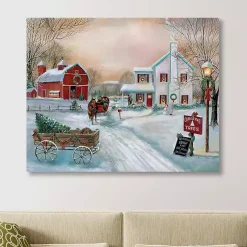 Christmas Art & Wall Decor>Kirklands Home Christmas Tree Farm in Snow Canvas Art Print
