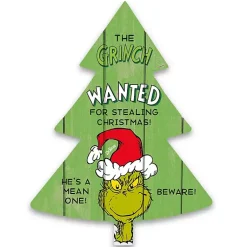 Christmas Art & Wall Decor>Kirklands Home Christmas Tree Grinch Wall Décor Green