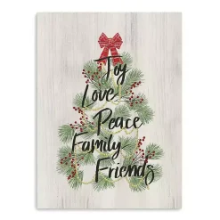 Christmas Art & Wall Decor>Kirklands Home Christmas Tree Sentiment Canvas Print