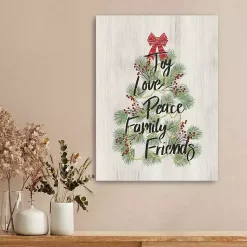 Christmas Art & Wall Decor>Kirklands Home Christmas Tree Sentiment Canvas Print