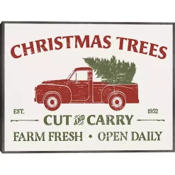 Christmas Art & Wall Decor>Kirklands Home Christmas Trees Truck Framed Canvas Print