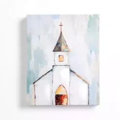 Kirklands Home Church Abstract Canvas Art Print White Outlet