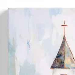 Kirklands Home Church Abstract Canvas Art Print White Outlet