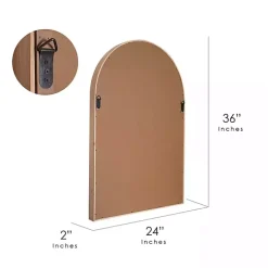 Kirklands Home Ciarra Natural Wood Arch Wall Mirror Discount