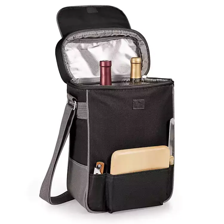Kirklands Home Cincinnati Bearcats Wine & Cheese Tote Black New
