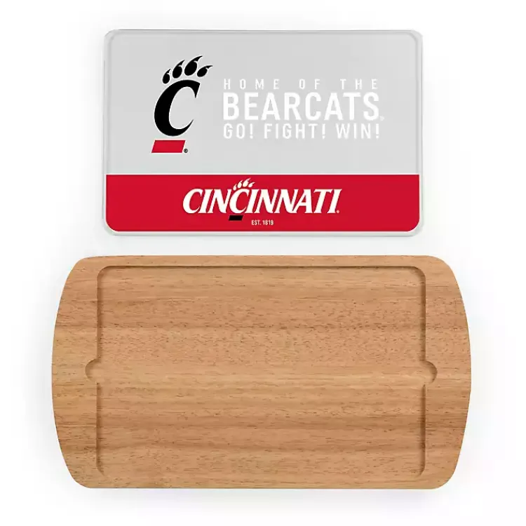 Kirklands Home Cincinnati Bearcats Wood and Glass Serving Board Discount