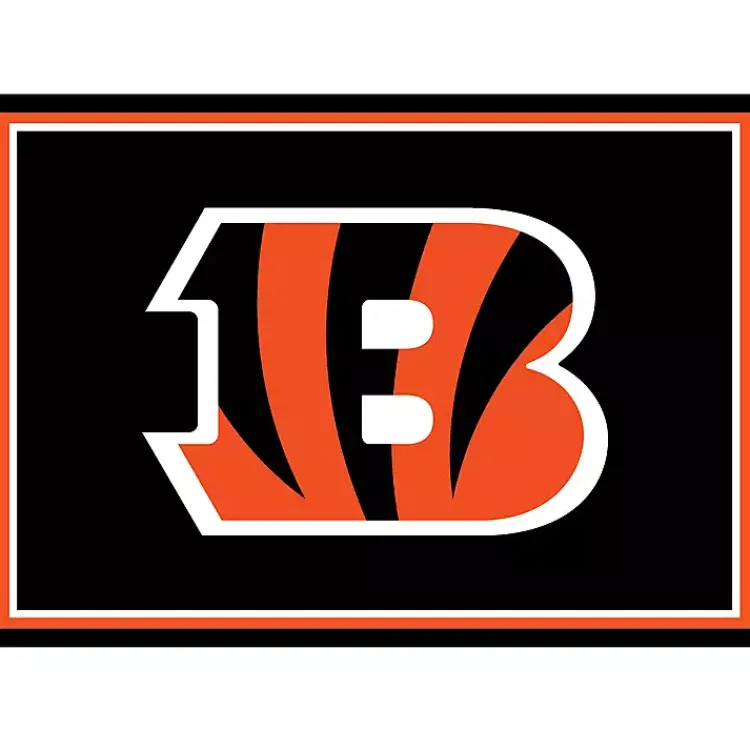 Kirklands Home Cincinnati Bengals Area Rug, 3x4 Black Outlet