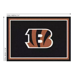 Kirklands Home Cincinnati Bengals Area Rug, 4x6 Black Sale