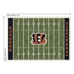 Kirklands Home Cincinnati Bengals Home Field Area Rug, 6x8 Clearance
