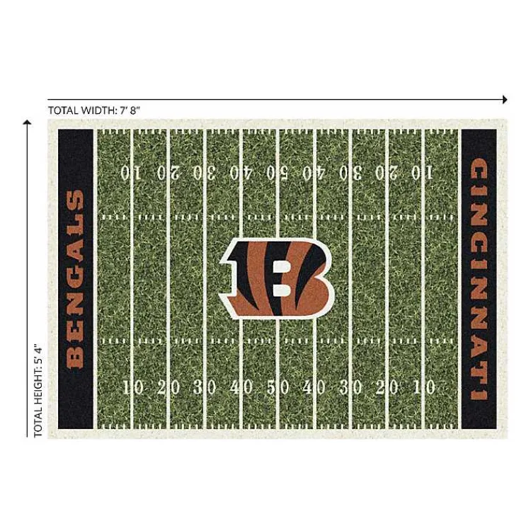 Kirklands Home Cincinnati Bengals Home Field Area Rug, 6x8 Clearance