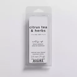Home Fragrance>Kirklands Home Citrus Tea & Herbs Wax Melts White