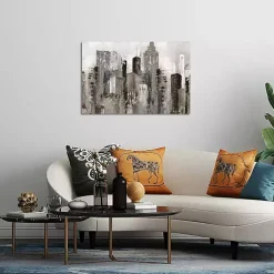 Kirklands Home City Mood Canvas Art Print Gray Online