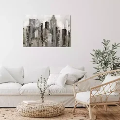 Kirklands Home City Mood Canvas Art Print Gray Online