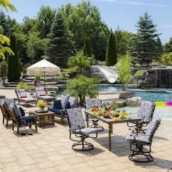 Kirklands Home Clark Luxe Outdoor Dining Chair Cushion Best