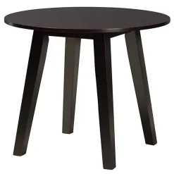 Kirklands Home Classic Black Round Wood 5-pc. Dining Set Gray Discount