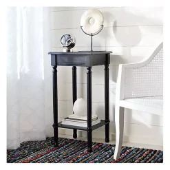Kirklands Home Classic Tegan Square Accent Table Black Sale