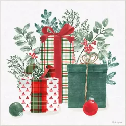 Christmas Art & Wall Decor>Kirklands Home Classic Christmas Gifts Framed Canvas Art Print