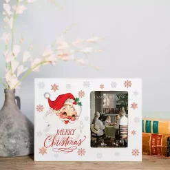 Christmas Decorations>Kirklands Home Classic Santa Merry Christmas Picture Frame, 4x6