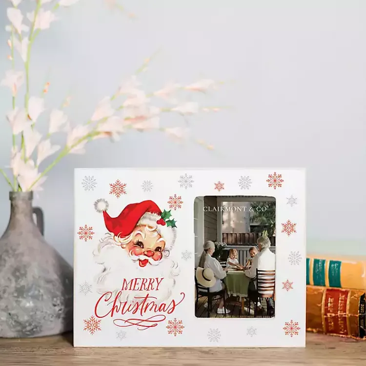 Christmas Decorations>Kirklands Home Classic Santa Merry Christmas Picture Frame, 4x6