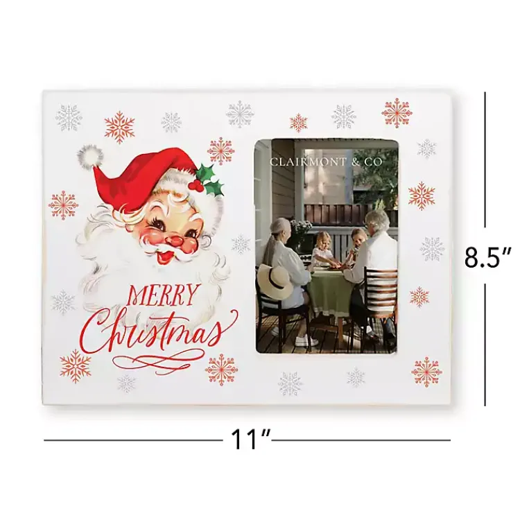 Christmas Decorations>Kirklands Home Classic Santa Merry Christmas Picture Frame, 4x6