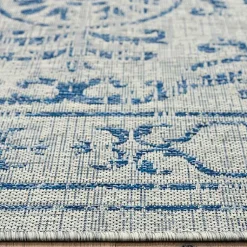 Kirklands Home Classicism Sun Shower Outdoor Area Rug, 5x8 New