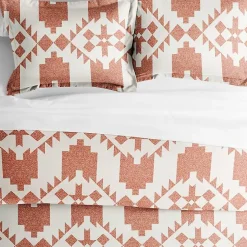 Kirklands Home Clay Adobe Diamond 2-pc. Twin Duvet Cover Set New