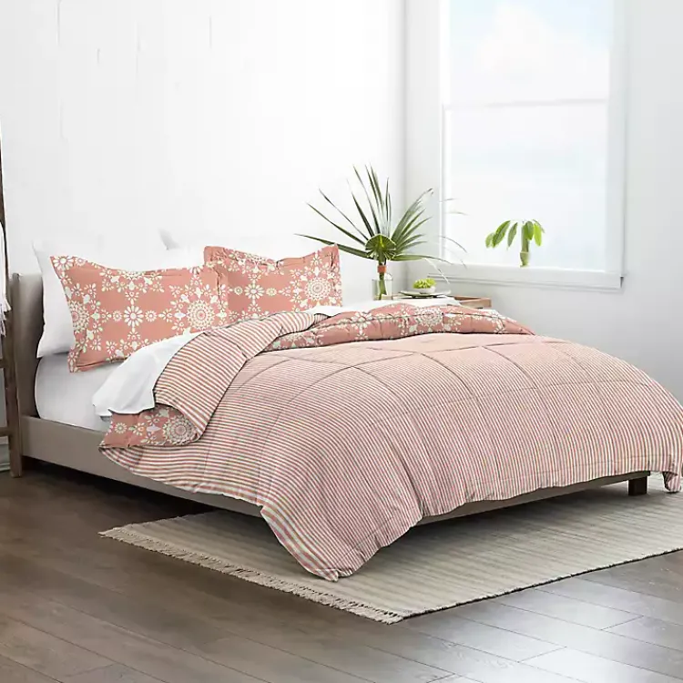 Kirklands Home Clay Daisy Medallion Queen 3-pc. Comforter Set Orange Sale