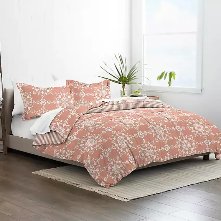 Kirklands Home Clay Daisy Medallion Twin 3-pc. Comforter Set Orange Online