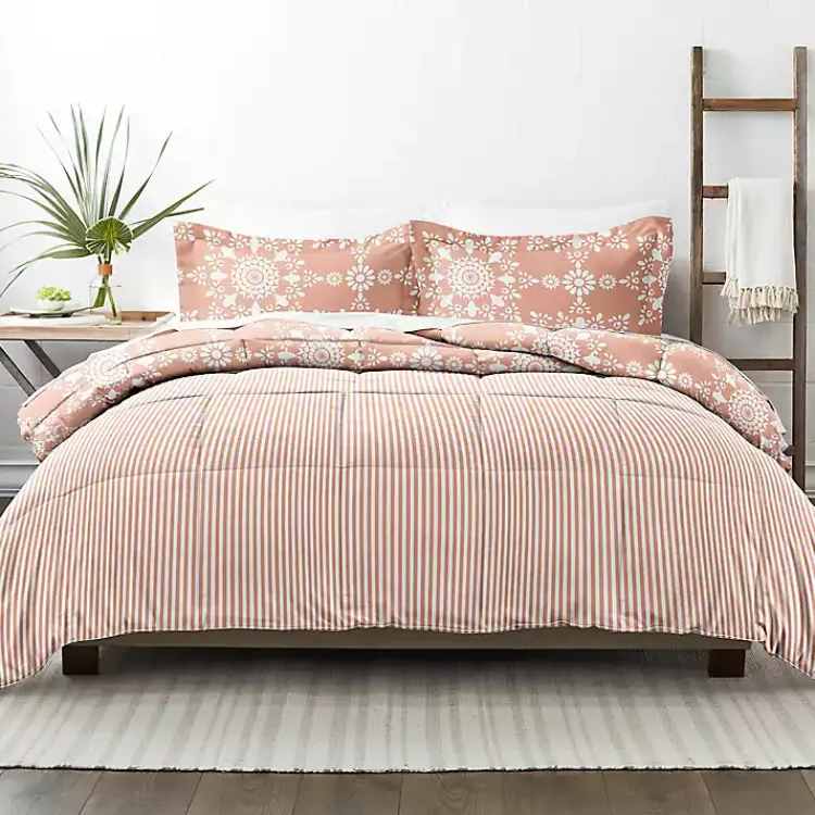 Kirklands Home Clay Daisy Medallion Twin 3-pc. Comforter Set Orange Online
