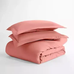 Kirklands Home Clay Solid 3-pc. Queen Duvet Cover Set Orange Sale