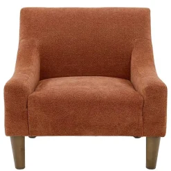 Kirklands Home Clay Upholstered Shea Accent Chair Orange Online