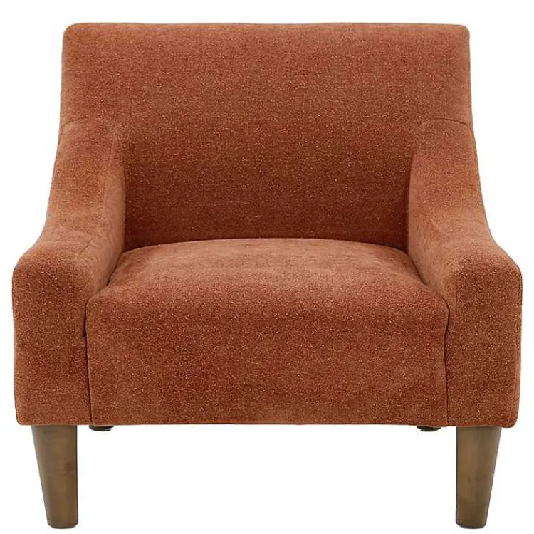 Kirklands Home Clay Upholstered Shea Accent Chair Orange Online