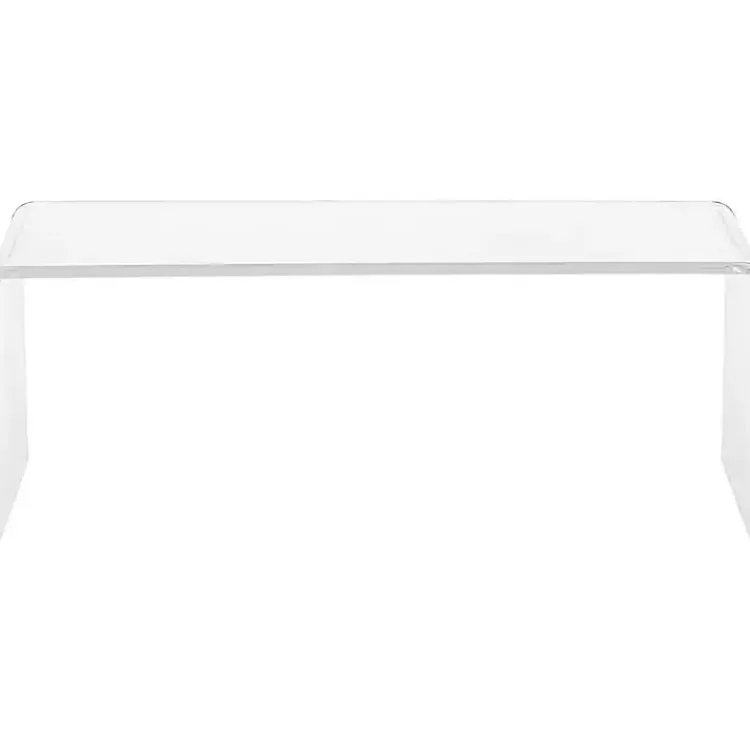 Kirklands Home Acrylic Curved Edge Coffee Table Clear New