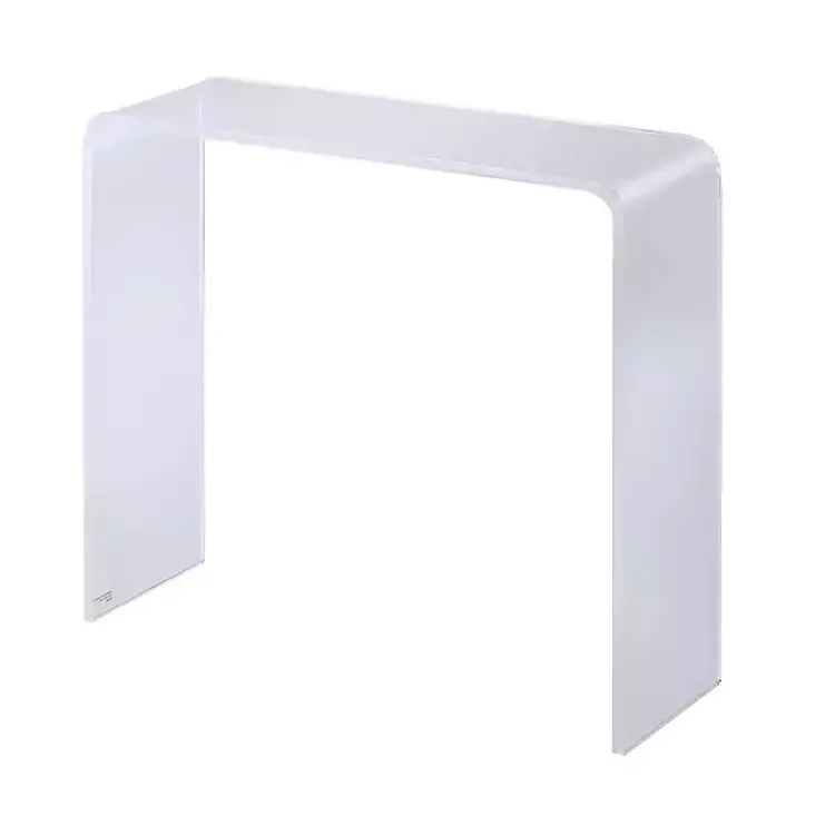 Kirklands Home Acrylic Curved Edge Console Table Clear Outlet